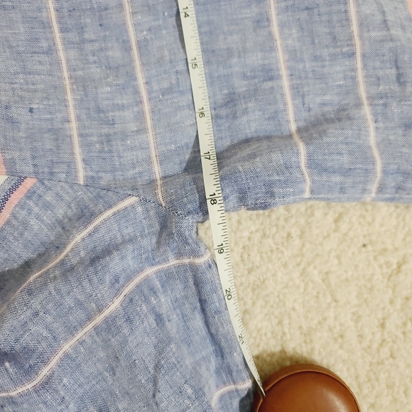 Linen Tommy Bahama | Salvation Mountain Stripe Linen Tunic Top - Picture 7 of 7